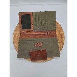 Womens Duluth Trading Company Leather And Canvas Wallet
